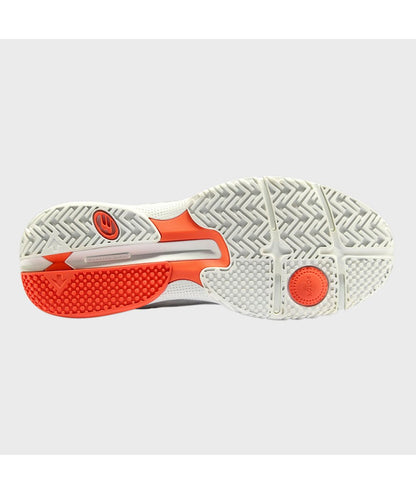 SCARPA BULLPADEL FLOW 24I BIANCO E ARANCIONE