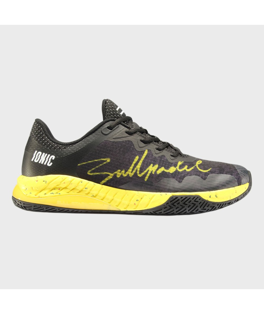 SCARPE BULLPADEL IONIC 24I NERO E GIALLO