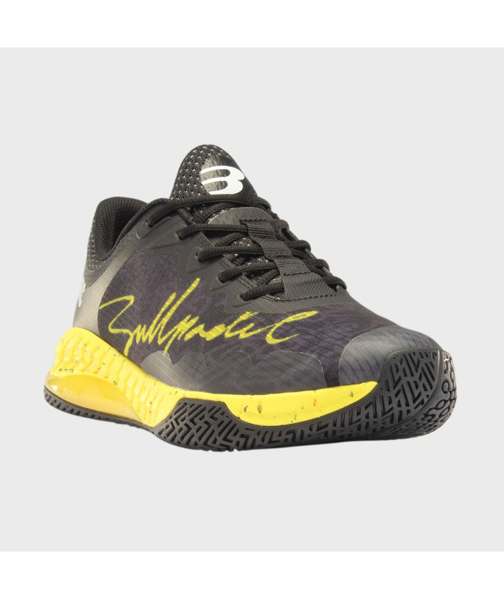 SCARPE BULLPADEL IONIC 24I NERO E GIALLO